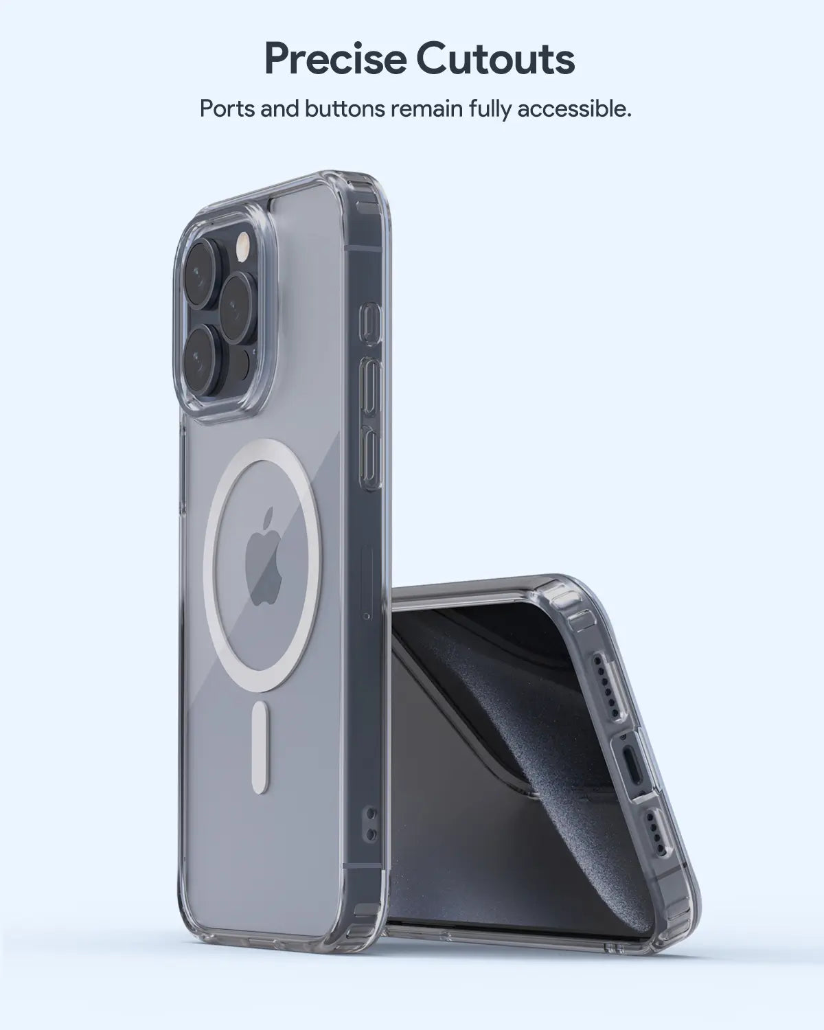 Aukey Clearview Magsafe iPhone 15 Pro Phone case - Transparent (TM10C) V1089-LLTSN1048559