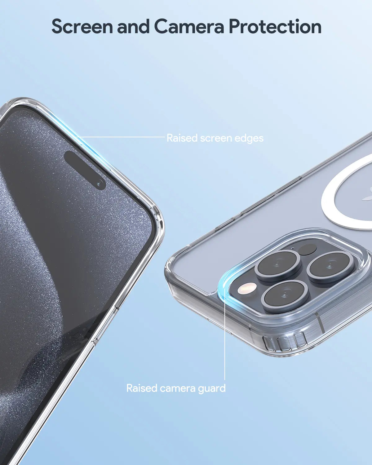 Aukey Clearview Magsafe iPhone 15 Pro Phone case - Transparent (TM10C) V1089-LLTSN1048559