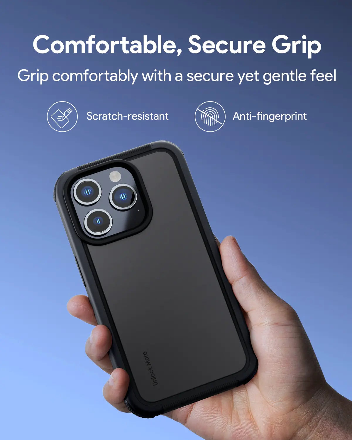 Aukey Urban Guard Elite Magnetic Hard-Shell iPhone 15 Pro Max Phone Case - Dark Gray (UG10D) V1089-LLTSN1049793