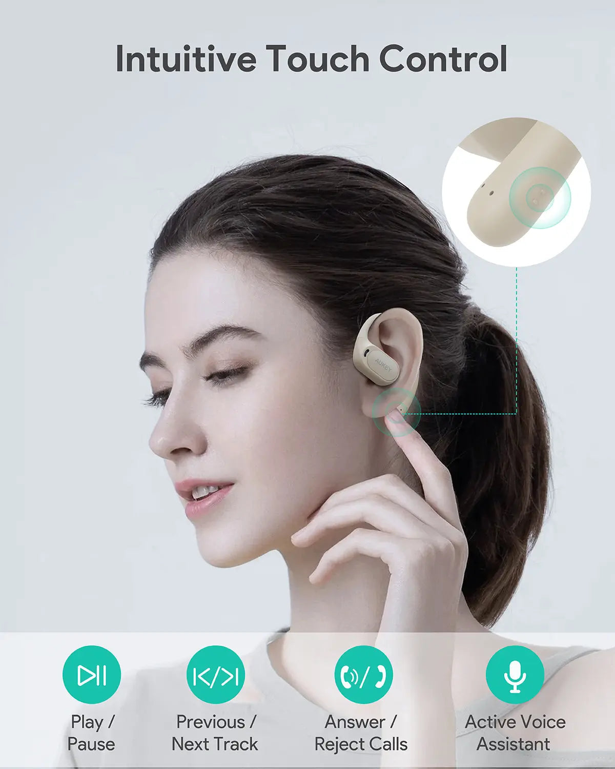Aukey Open-Ear True Wireless Earbuds BEYOND SPORTS (EP-S1) V1089-LLTSN1053343