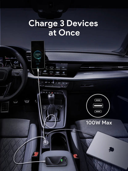 Aukey Pathfinder Mix 3 66W Fast Charging Car Charger (CC-P1) V1089-LLTSN1053989