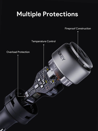 Aukey Pathfinder Mix 3 66W Fast Charging Car Charger (CC-P1) V1089-LLTSN1053989