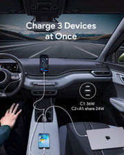 Aukey Pathfinder Mix 3 100W Fast Charging Car Charger 100W (CC-P3) V1089-LLTSN1053991