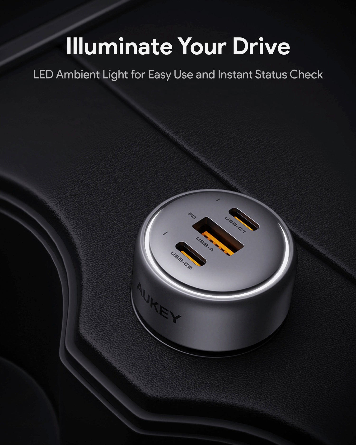 Aukey Pathfinder Mix 3 100W Fast Charging Car Charger 100W (CC-P3) V1089-LLTSN1053991