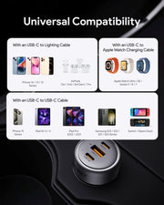 Aukey Pathfinder Mix 3 100W Fast Charging Car Charger 100W (CC-P3) V1089-LLTSN1053991