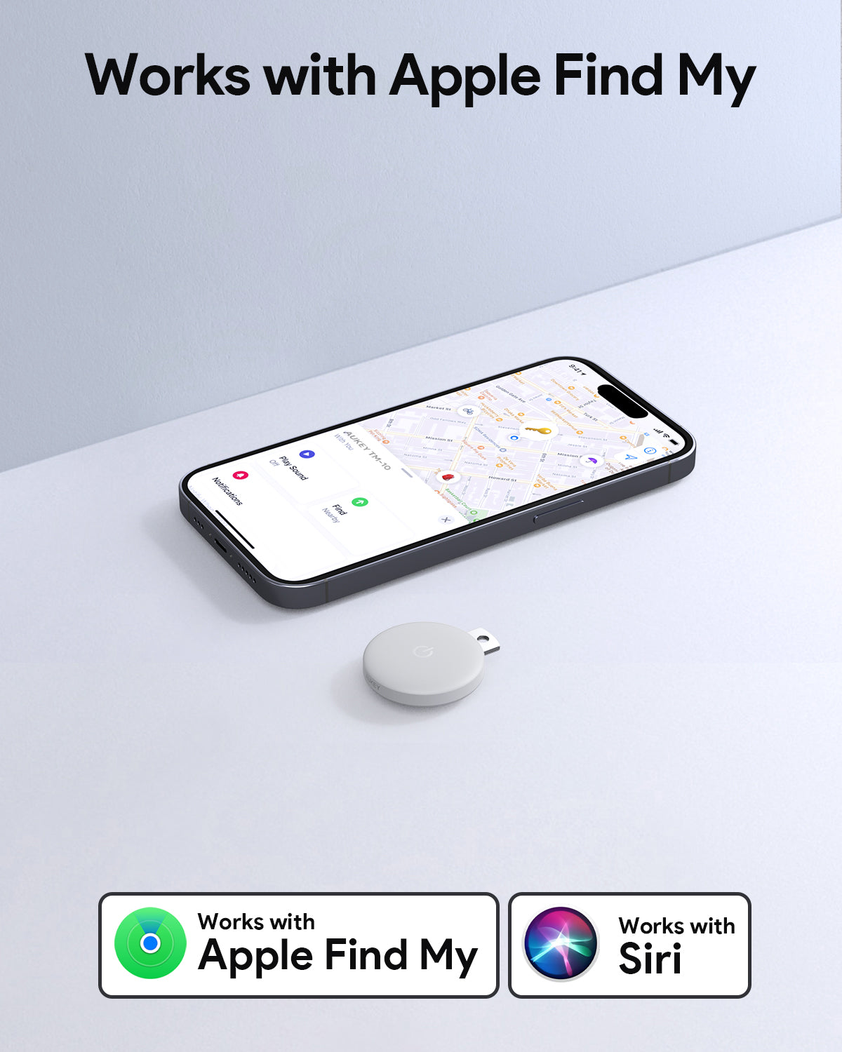 Aukey Track Mate 1 Smart Bluetooth Tracker (TM-10) V1089-LLTSN1054149