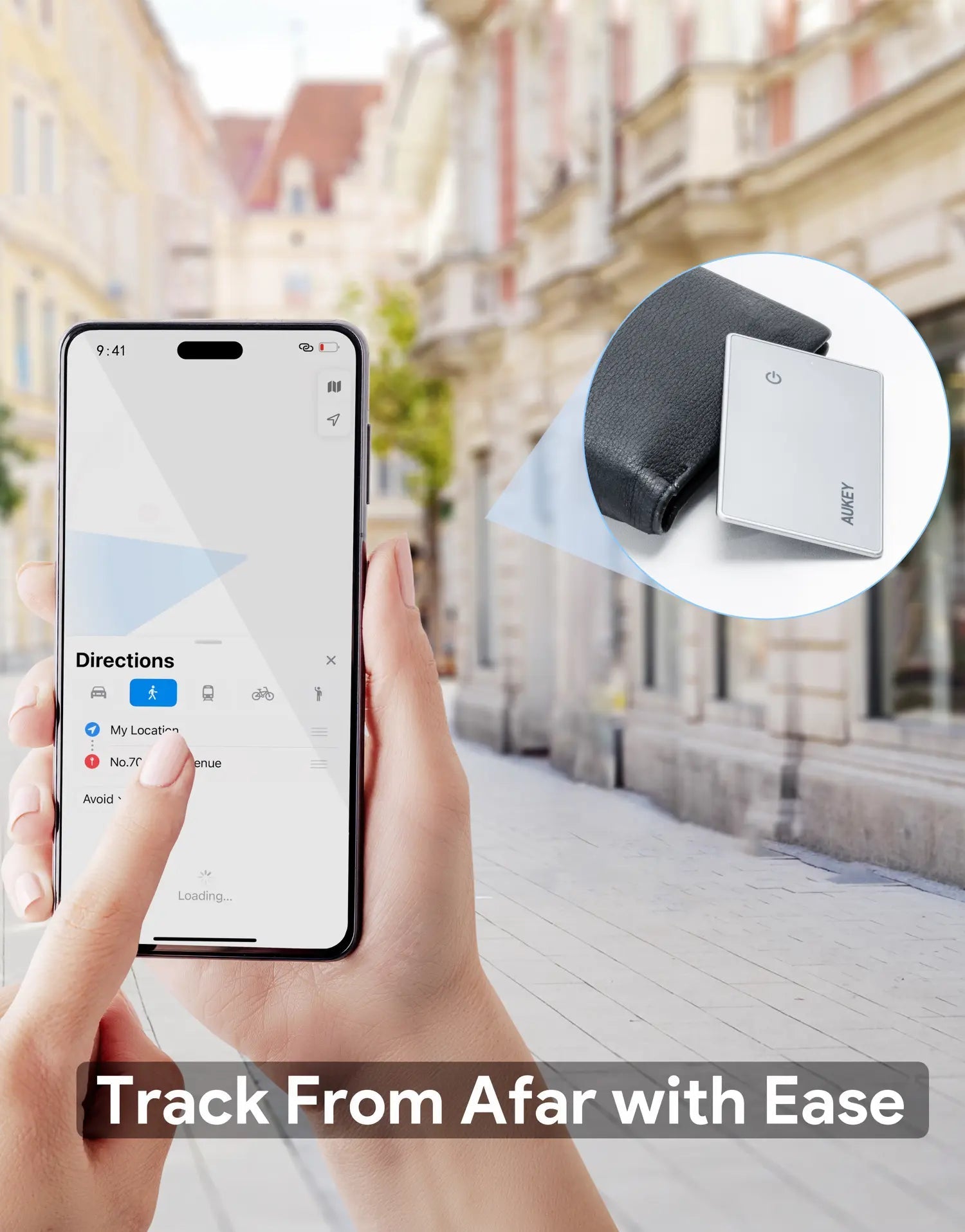 Aukey Track Mate 3 Smart Bluetooth Tracker (TM-21) V1089-LLTSN1054198