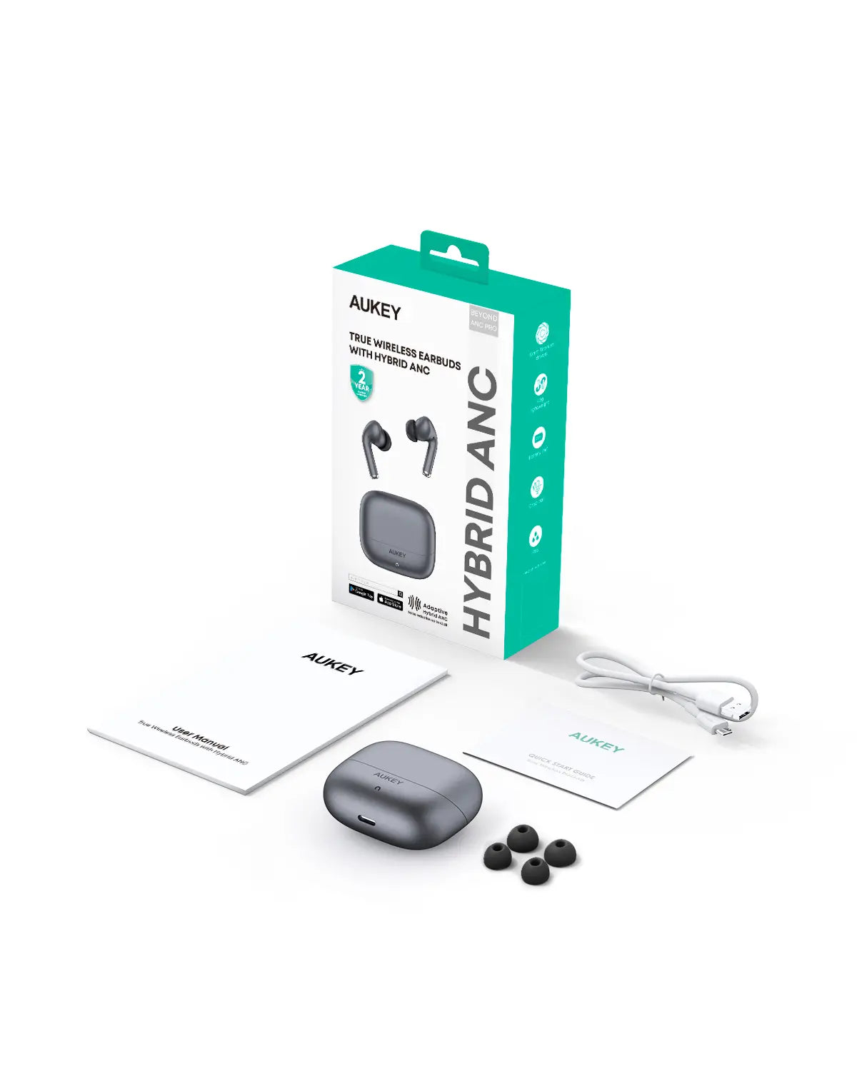 Aukey True Wireless Earbuds with Hybrid ANC BEYOND ANC PRO (EP-B1) V1089-LLTSN1055424