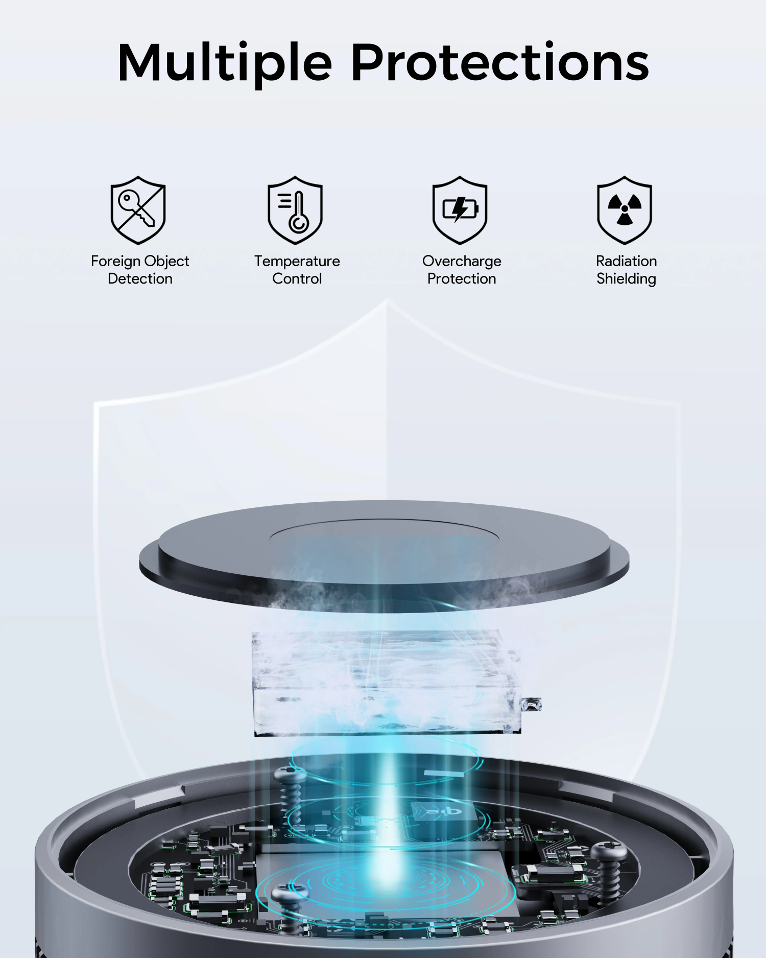 Aukey Magfusion GameFrost Magnetic Wireless Charger with Active Cooling (LC-G10) V1089-LLTSN1056610