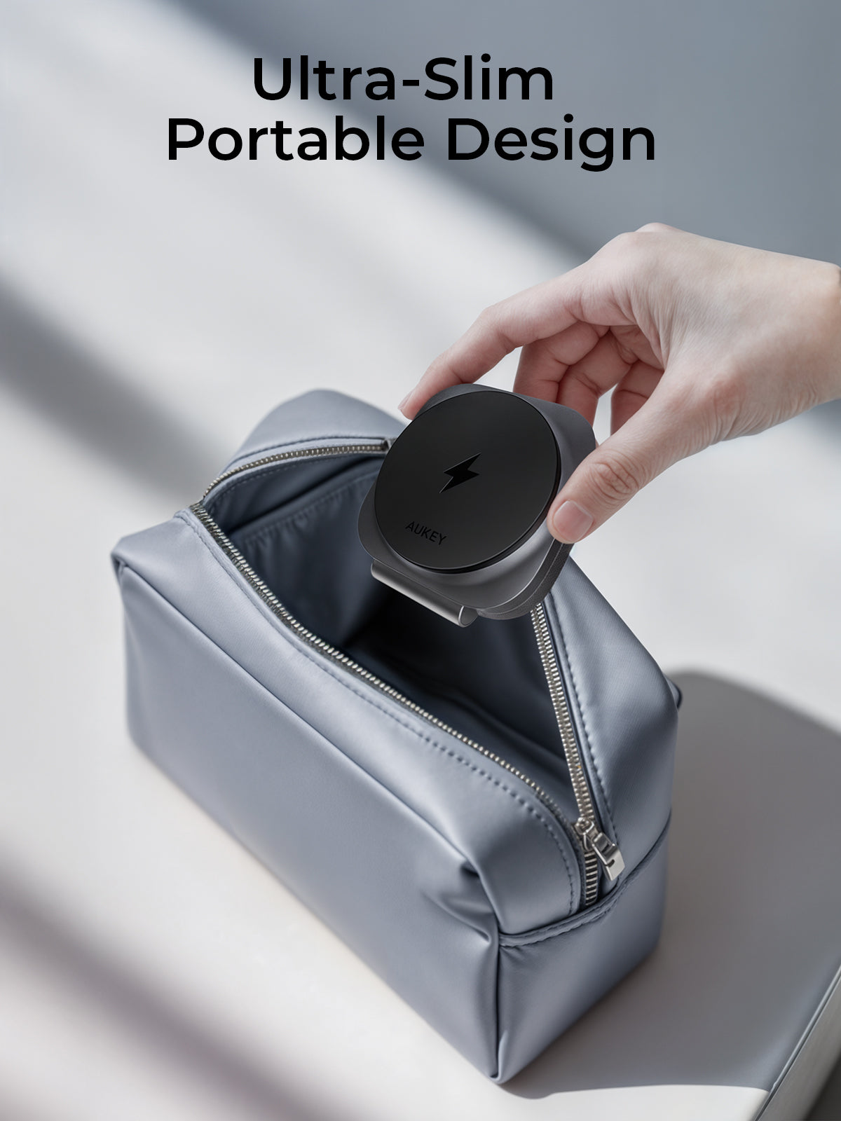 Aukey MagFusion L Qi2 Foldable 2 In 1 Magnetic Wireless Charger (LC-MC211) V1089-LLTSN1059590