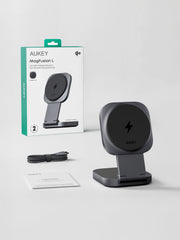 Aukey MagFusion L Qi2 Foldable 2 In 1 Magnetic Wireless Charger (LC-MC211) V1089-LLTSN1059590