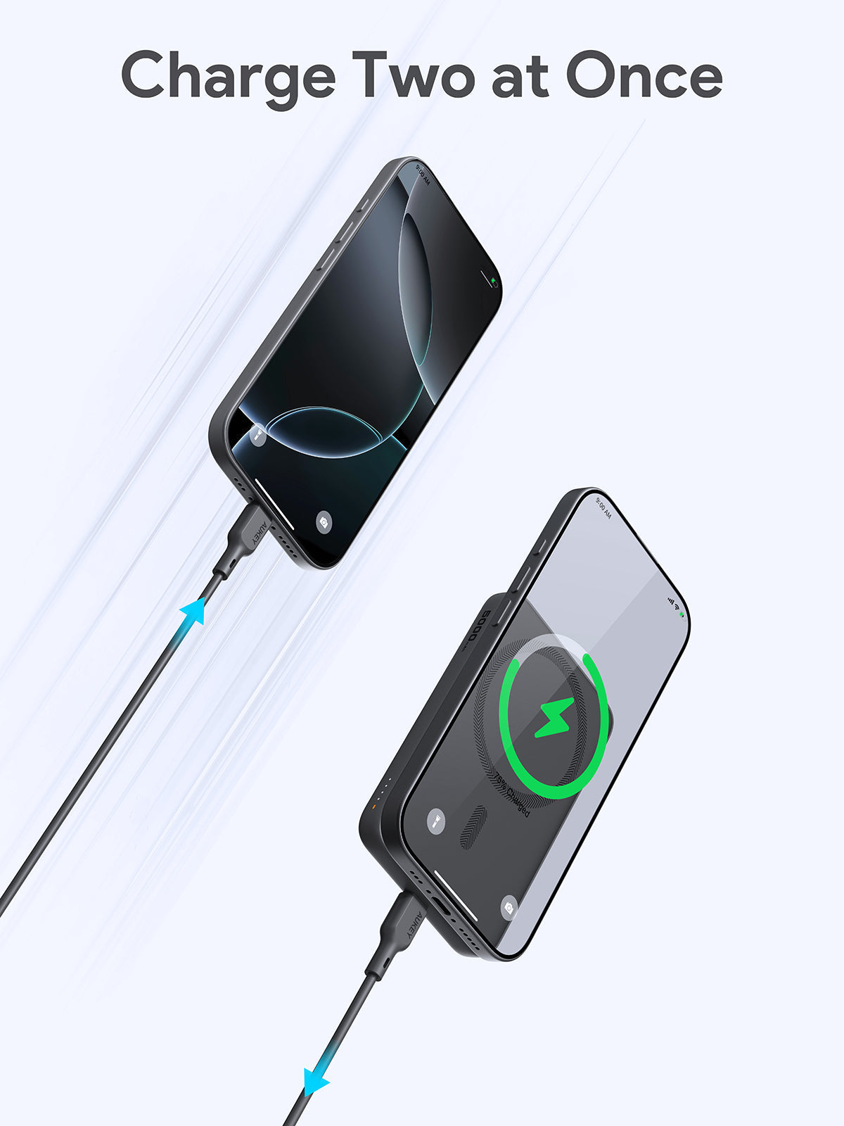 Aukey MagFusion 5000mAh Magnetic Wireless Charging Power Bank (PB-MS03) V1089-LLTSTURN1056719