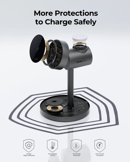 Aukey MagFusion 3-in-1 Qi2 Magnetic Fast Wireless Charging Station (LC-MC311) V1089-LLTSUKN1049280