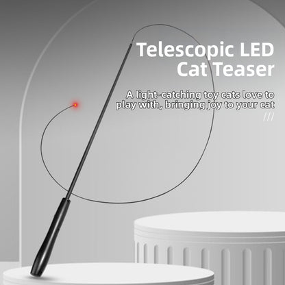 pet products Interactive LED telescopic pole cat teaser stick V1091-20250322