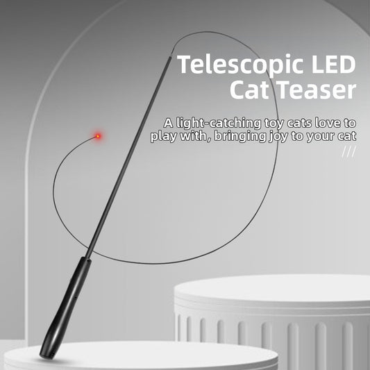 pet products Interactive LED telescopic pole cat teaser stick V1091-20250322