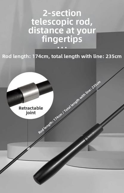pet products Interactive LED telescopic pole cat teaser stick V1091-20250322
