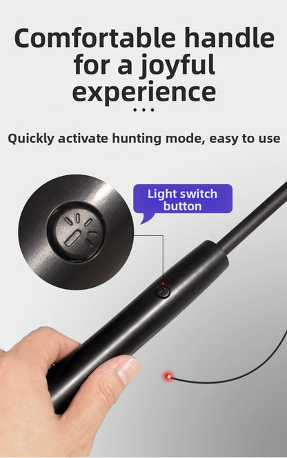 pet products Interactive LED telescopic pole cat teaser stick V1091-20250322