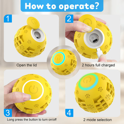 pet products Electric bouncing ball for grinding teeth and teasing pets V1091-20250723