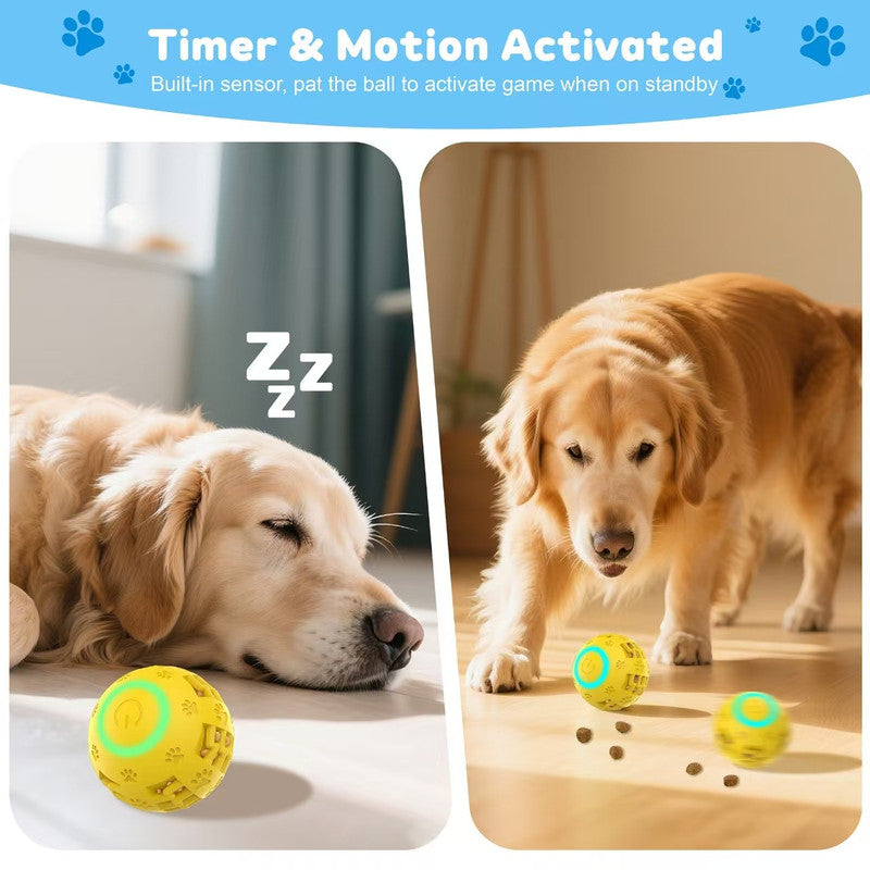 pet products Electric bouncing ball for grinding teeth and teasing pets V1091-20250724