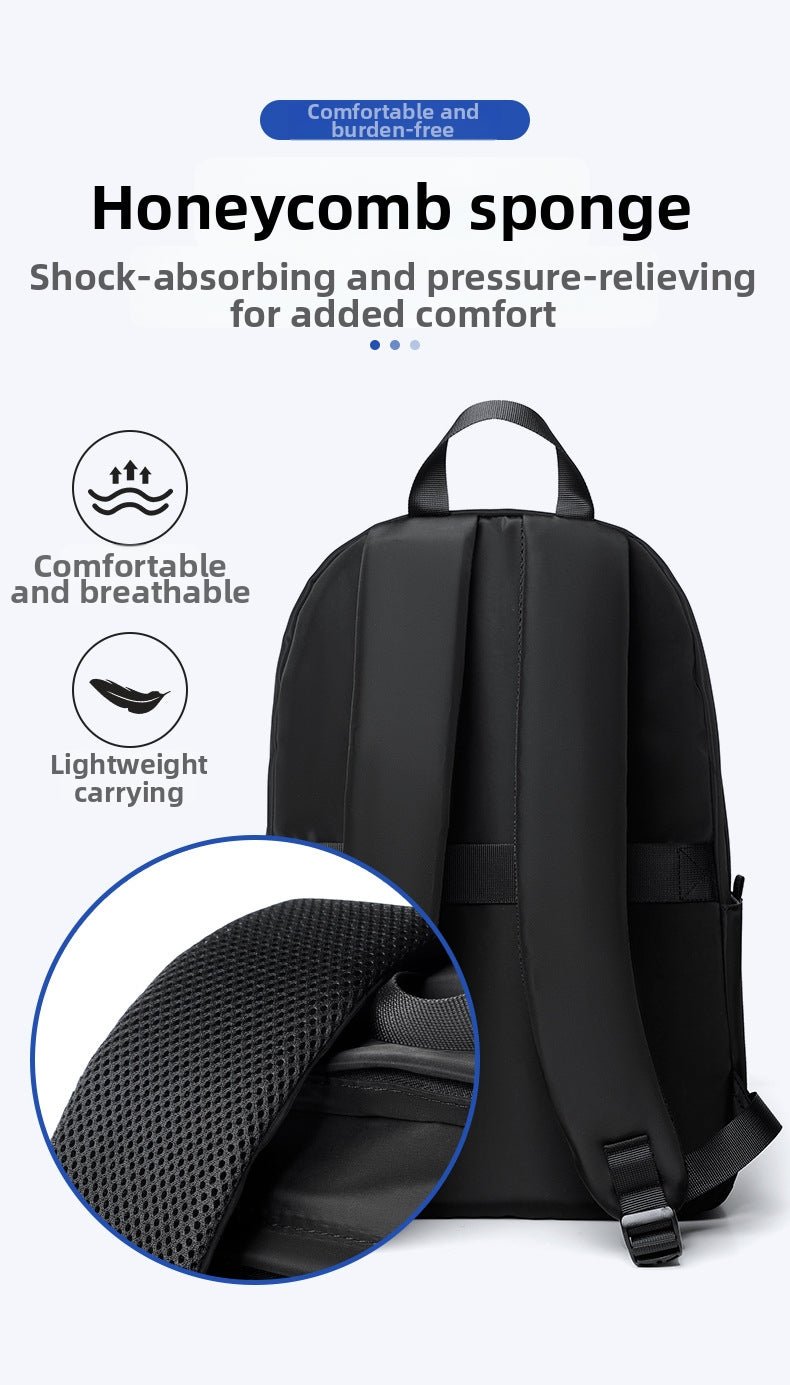 Men's Lightweight Business Laptop Backpack - Water-resistant Office Commuter Backpack V1091-3017