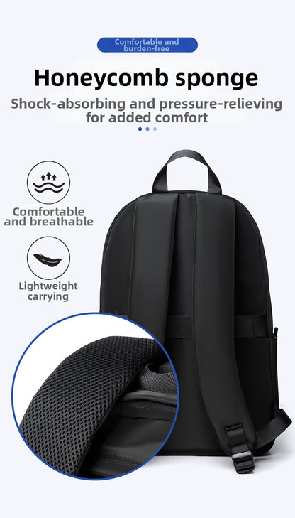 Men's Lightweight Business Laptop Backpack - Water-resistant Office Commuter Backpack V1091-3017