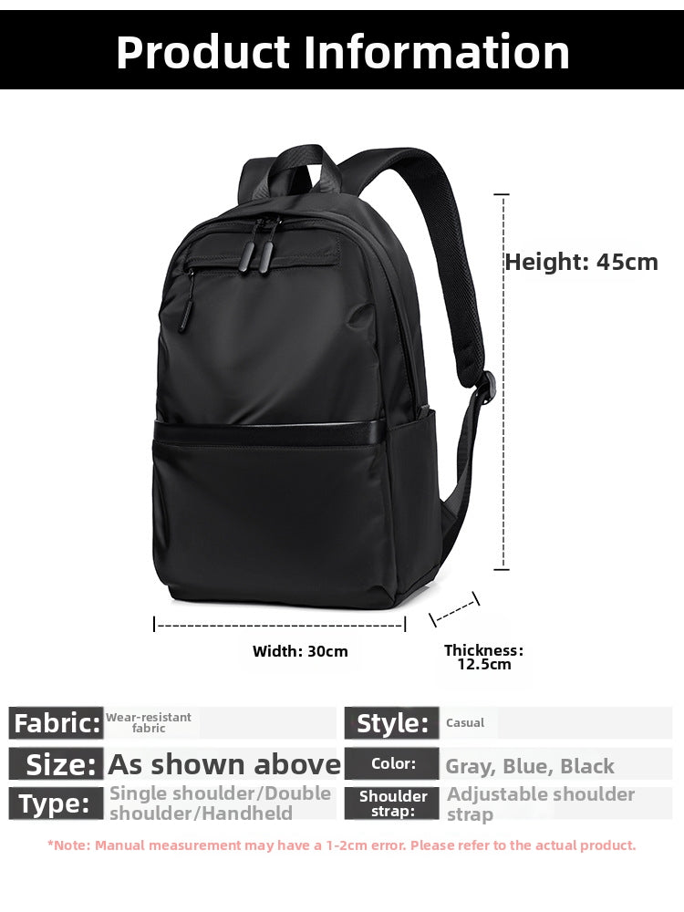 Men's Lightweight Business Laptop Backpack - Water-resistant Office Commuter Backpack V1091-3017