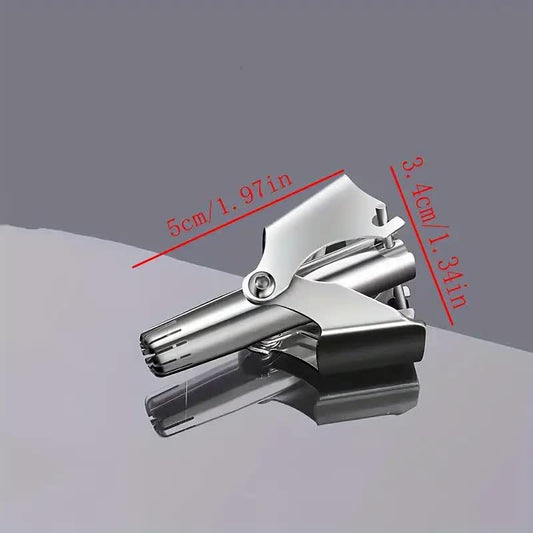 Washable Manual Nose Hair Trimmer For Men And Womens, Stainless Steel, Portable Nose Hair Clipper V1091-BMXJQ