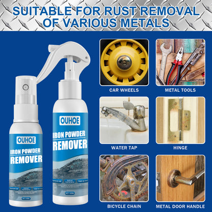 OUHOE car iron powder rust removal spray, rust inhibitor, car supplies, detergent, rust remover, cleaning V1091-CTF616YX01-100ML