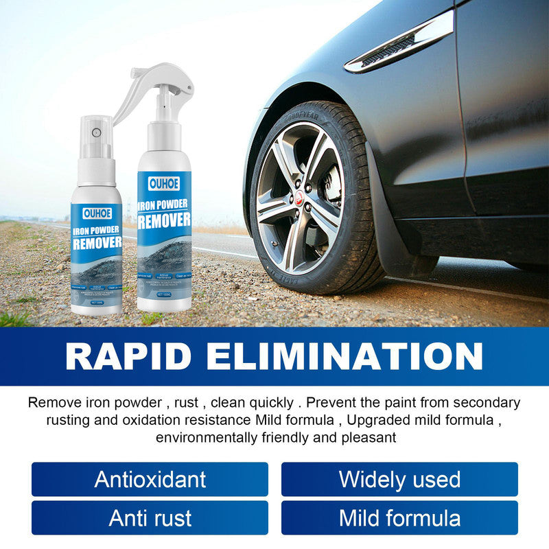 OUHOE car iron powder rust removal spray, rust inhibitor, car supplies, detergent, rust remover, cleaning V1091-CTF616YX01-100ML