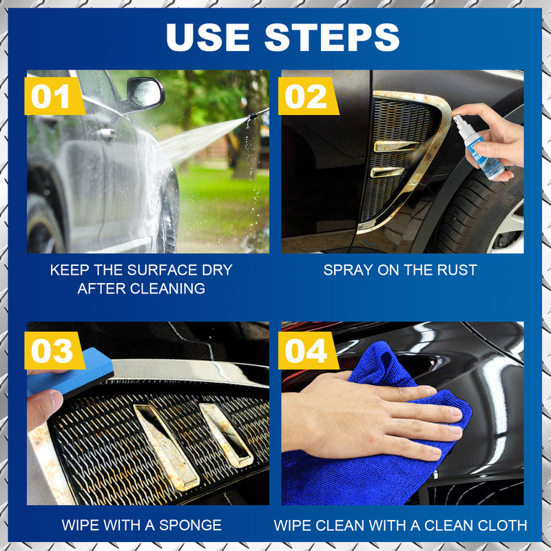 OUHOE car iron powder rust removal spray, rust inhibitor, car supplies, detergent, rust remover, cleaning V1091-CTF616YX01-100ML