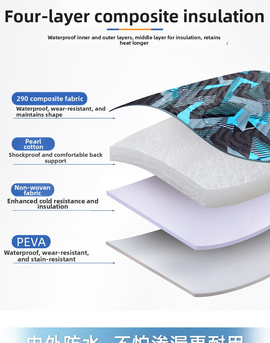 Outdoor PVEA Insulated Cooling Backpack - Abrasion-Resistant & Waterproof Hiking/Daypack V1091-HHXB202587