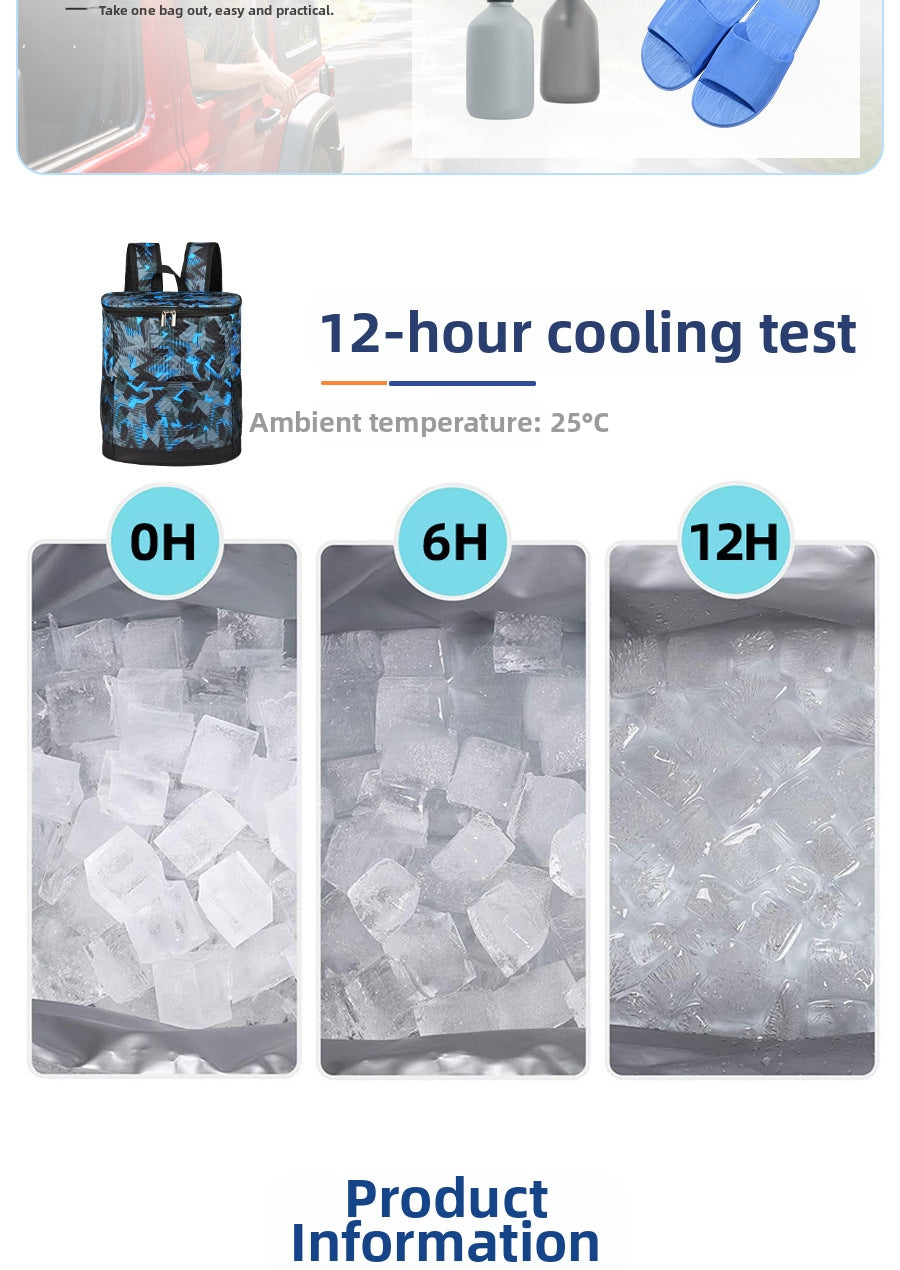 Outdoor PVEA Insulated Cooling Backpack - Abrasion-Resistant & Waterproof Hiking/Daypack V1091-HHXB202587