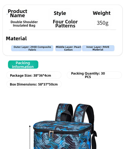 Outdoor PVEA Insulated Cooling Backpack - Abrasion-Resistant & Waterproof Hiking/Daypack V1091-HHXB202587