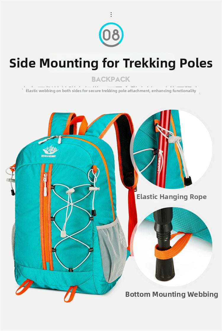 Durable Oxford Canvas Backpack for Hiking, Cycling & Outdoor Adventures V1091-HNHM529