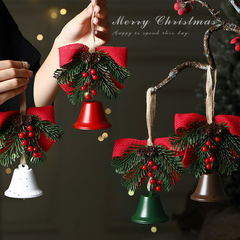 Christmas gift Christmas Bell Bow Pendant four pieces V1091-LD-A
