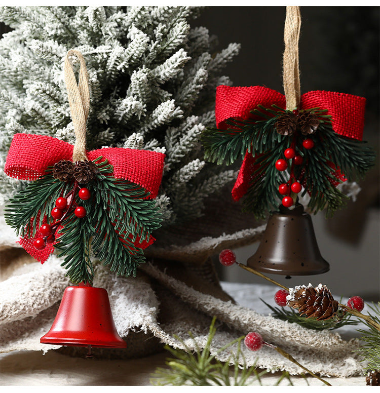 Christmas gift Christmas Bell Bow Pendant four pieces V1091-LD-A