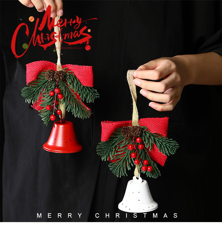 Christmas gift Christmas Bell Bow Pendant four pieces V1091-LD-A