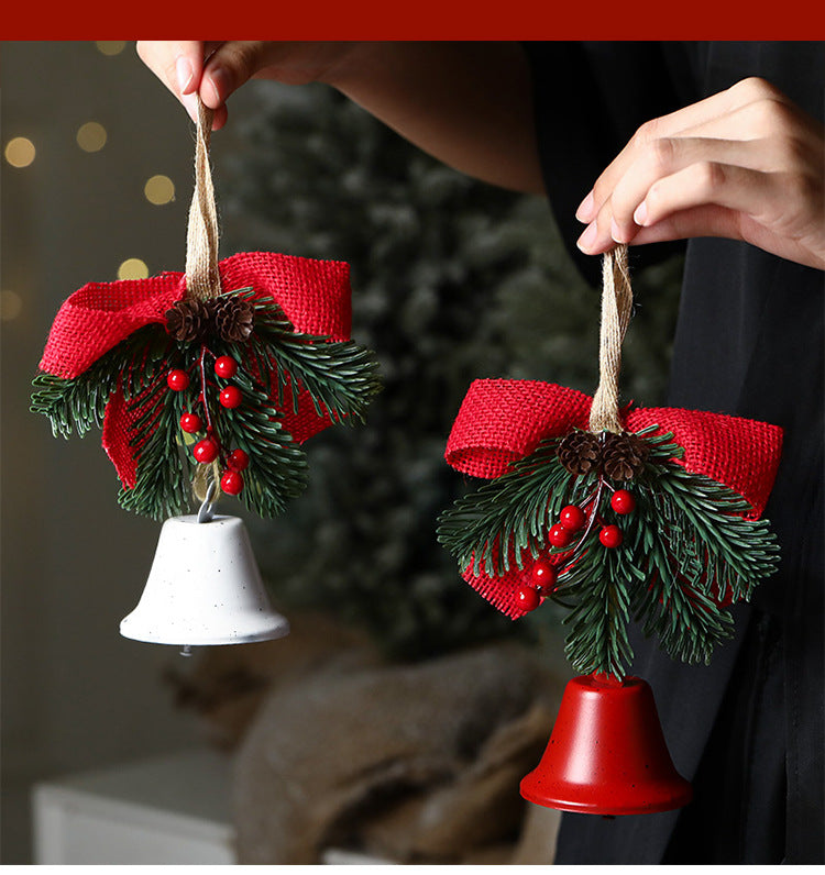 Christmas gift Christmas Bell Bow Pendant four pieces V1091-LD-A