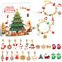 Christmas gift DIY Cartoon Snowman Bracelet Set with Crystal Beads V1091-M-14