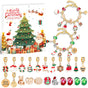 Christmas gift DIY Cartoon Snowman Bracelet Set with Crystal Beads V1091-M-23