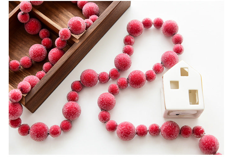 Christmas gift Christmas simulation red fruit skewer decoration string V1091-N25111