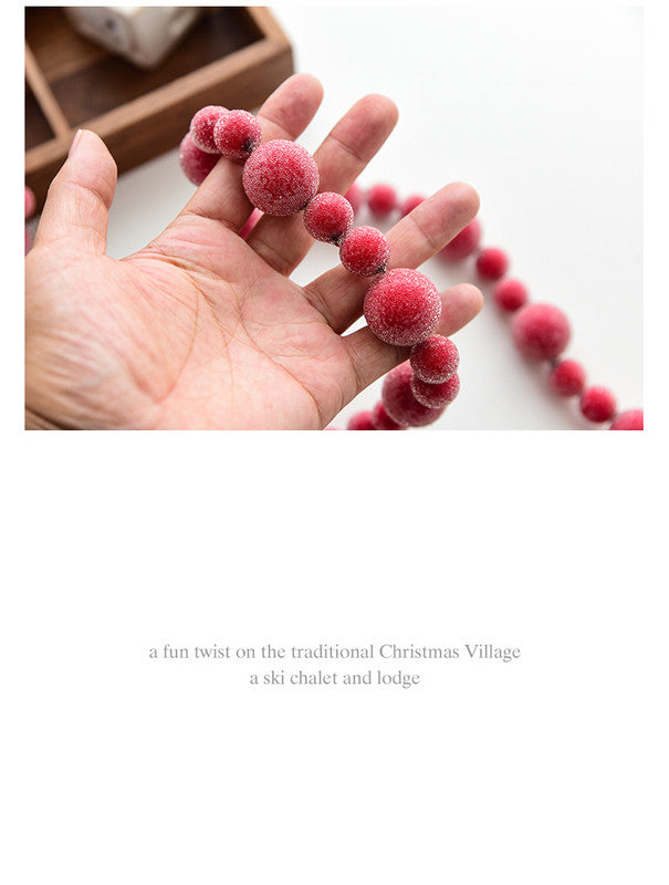 Christmas gift Christmas simulation red fruit skewer decoration string V1091-N25111