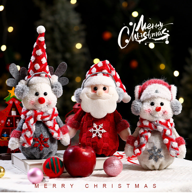 Christmas gift bag,Three-piece Apple Bag for Christmas Eve V1091-PGD-A1
