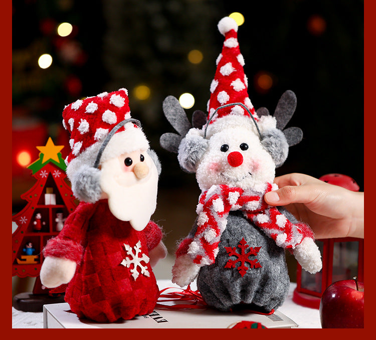 Christmas gift bag,Three-piece Apple Bag for Christmas Eve V1091-PGD-A1