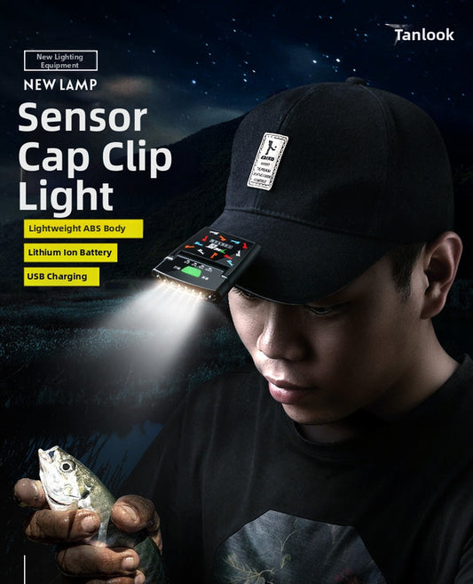 Outdoor sports products Dew detection LED induction headlight, rechargeable strong light for night fishing V1091-TL-D16