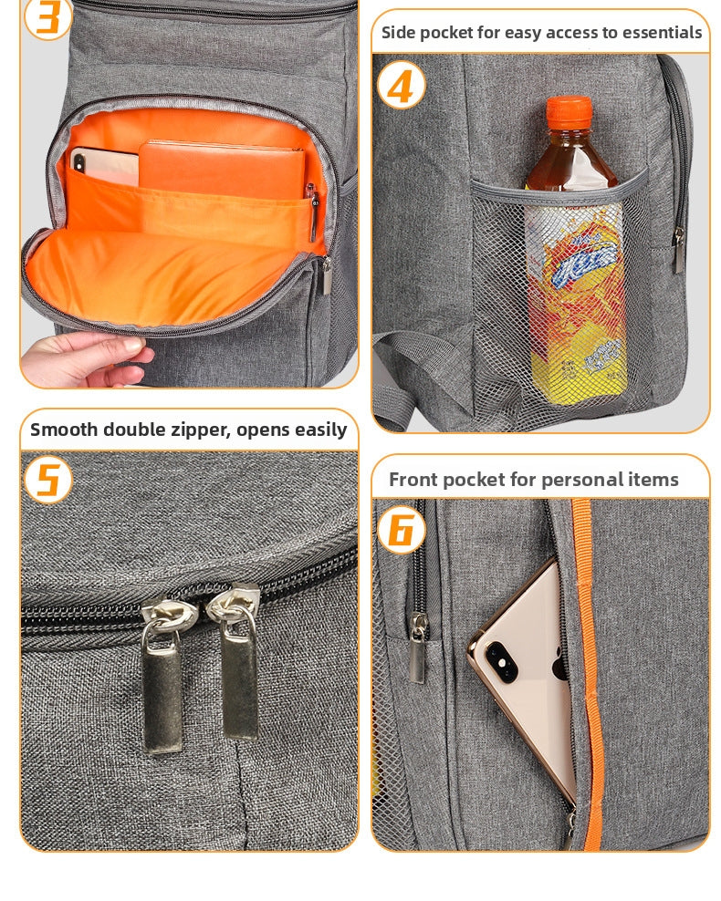 Oxford cloth waterproof backpack for outdoor camping and picnics V1091-WCB012