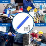 Extension Wrench Set Offset Ratchet Spanner Extender With Drive Adapters Socket