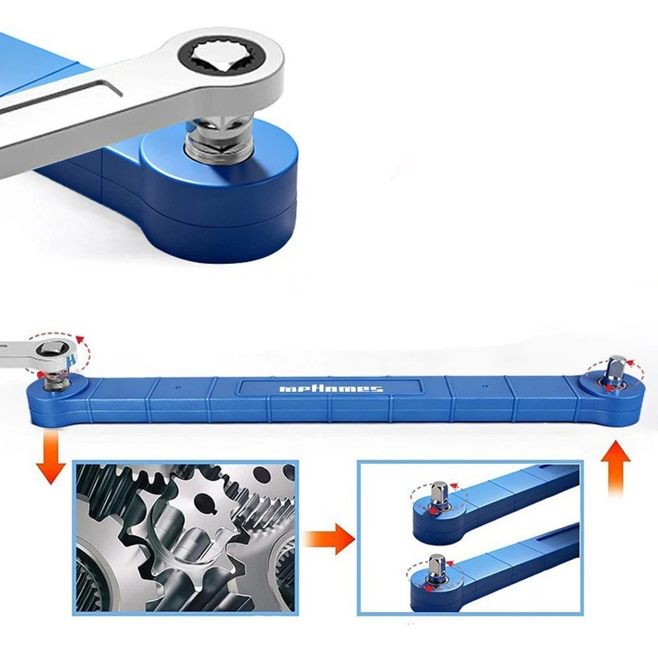 Impact Ready Offset Extension Wrench Tight Reach Extension Wrench Set Adapters