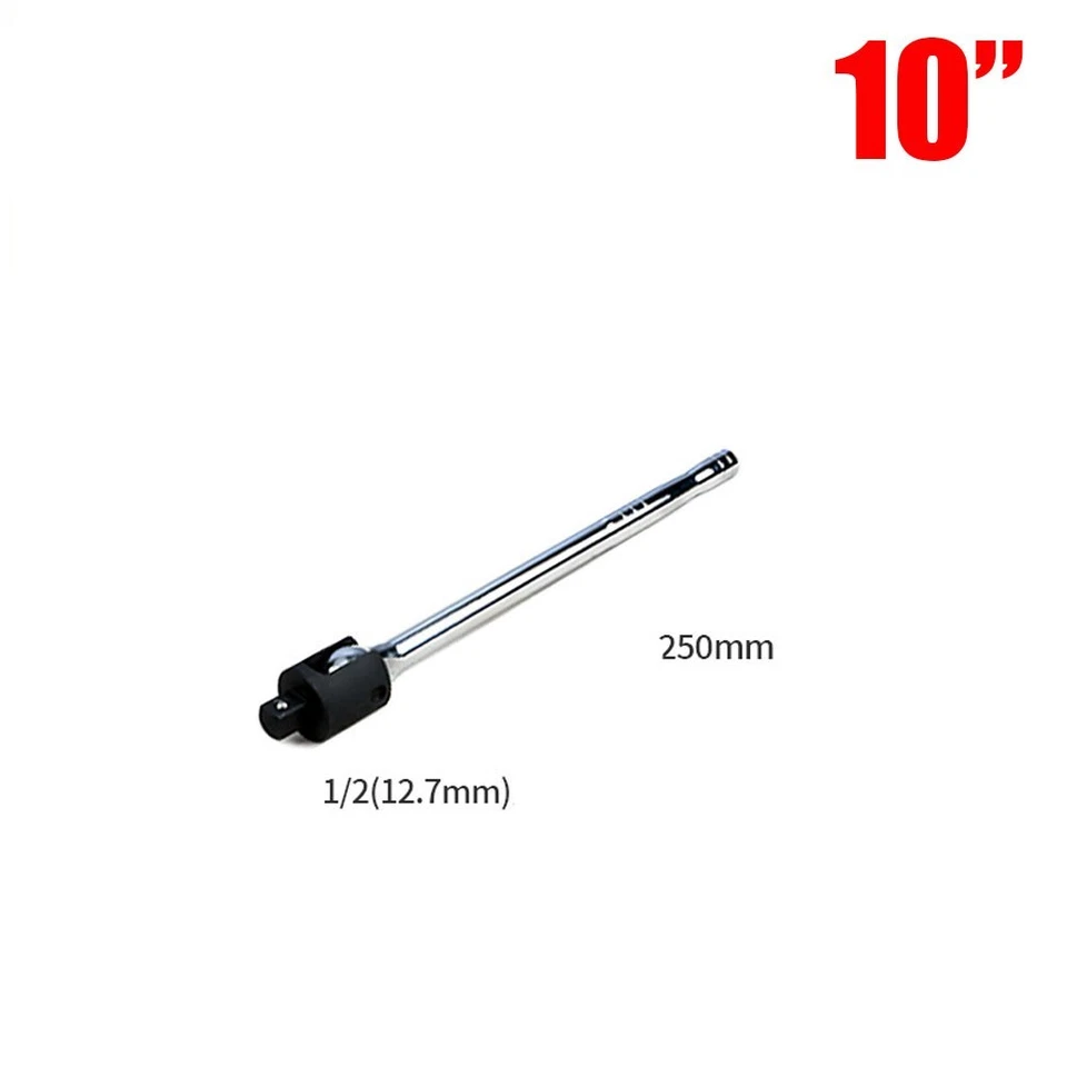 250MM 10" Breaker Bar Socket Heavy Duty 1/2" Drive Wrench Long Spanner