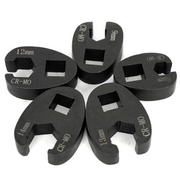 19pcs 3/8'' 1/2'' Flare Nut Crowfoot Crows foot Spanner Wrench Set Cr-Mo 8-32mm
